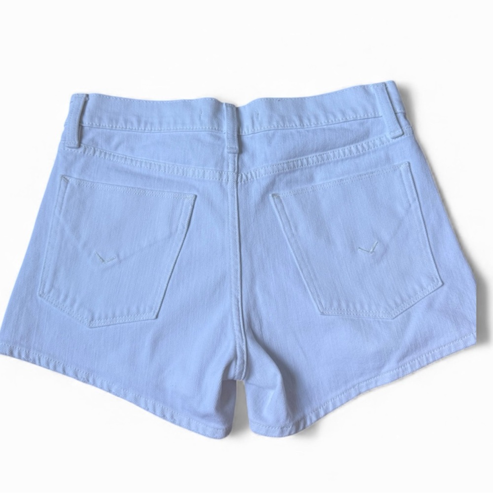 Hudson Jeans Mid-Rise Gemma Jean Shorts Size 26 Crisp White - Picture 6 of 9